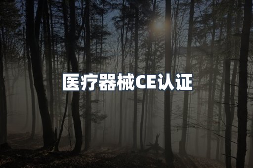 医疗器械CE认证
